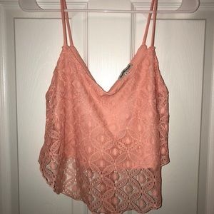 Charlotte Russe Lace Crop Top